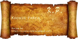 Kocsis Petra névjegykártya